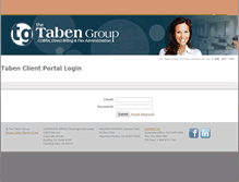 Tablet Screenshot of client.taben.com